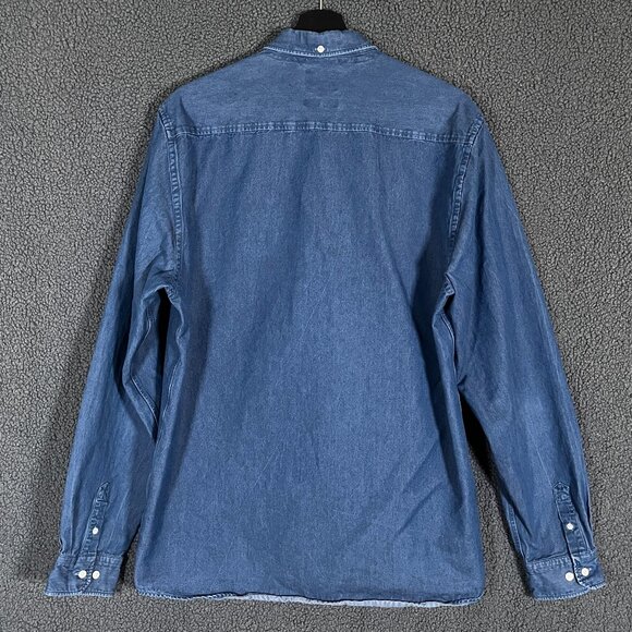 Norse Projects Anton Denim Button Down Shirt - Men's Size XL - Blue - Picture 2 of 10
